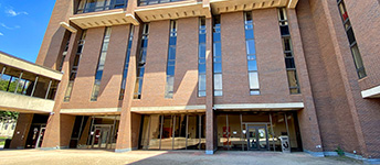 Math and Physics Library building exterior Math and Physics Library building exterior